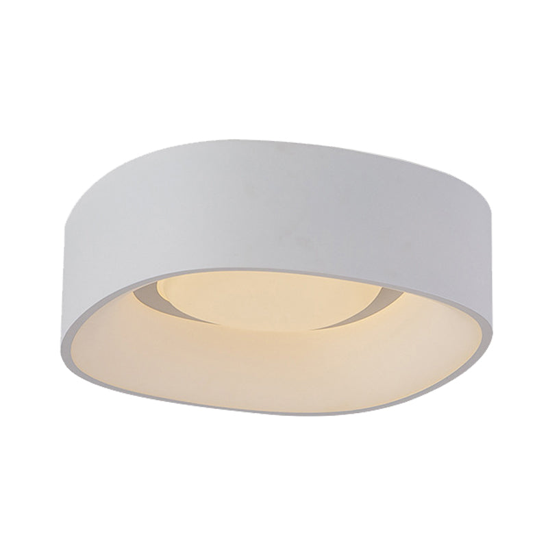 Eenvoudige LED -spoelbevestiging plafondlicht wit vierkante spoeling licht met metalen tint, 19 "/23" w