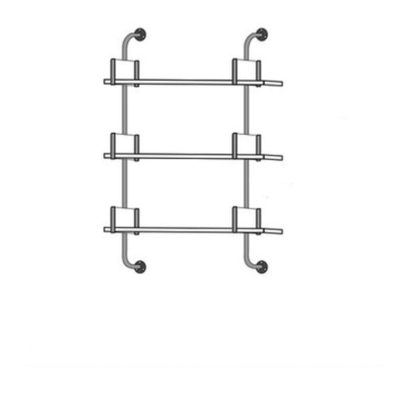 Contemporary White Bookcase Floating Closed Back Bookshelf with Shelves