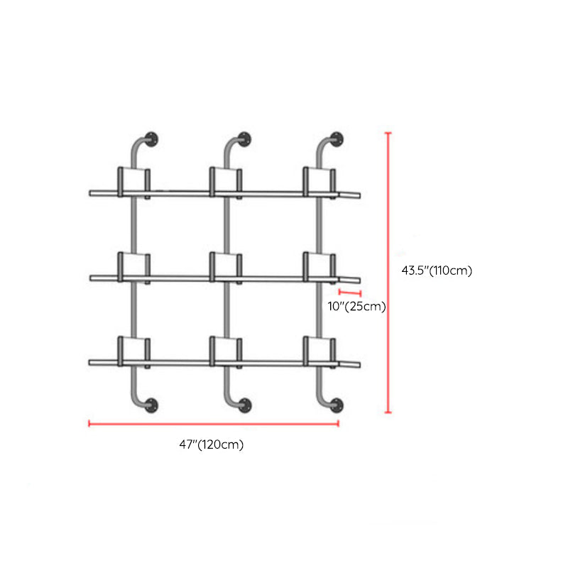 Contemporary White Bookcase Floating Closed Back Bookshelf with Shelves