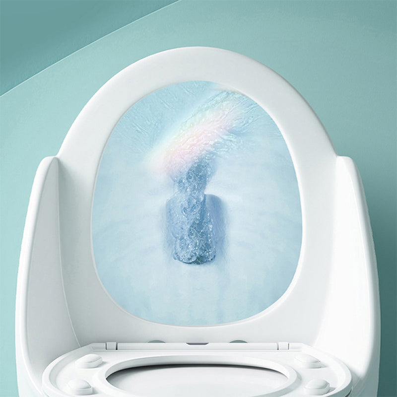 Modern Floor Mount Flush Toilet Ceramic Siphon Jet Urine Toilet with Seat for Bathroom