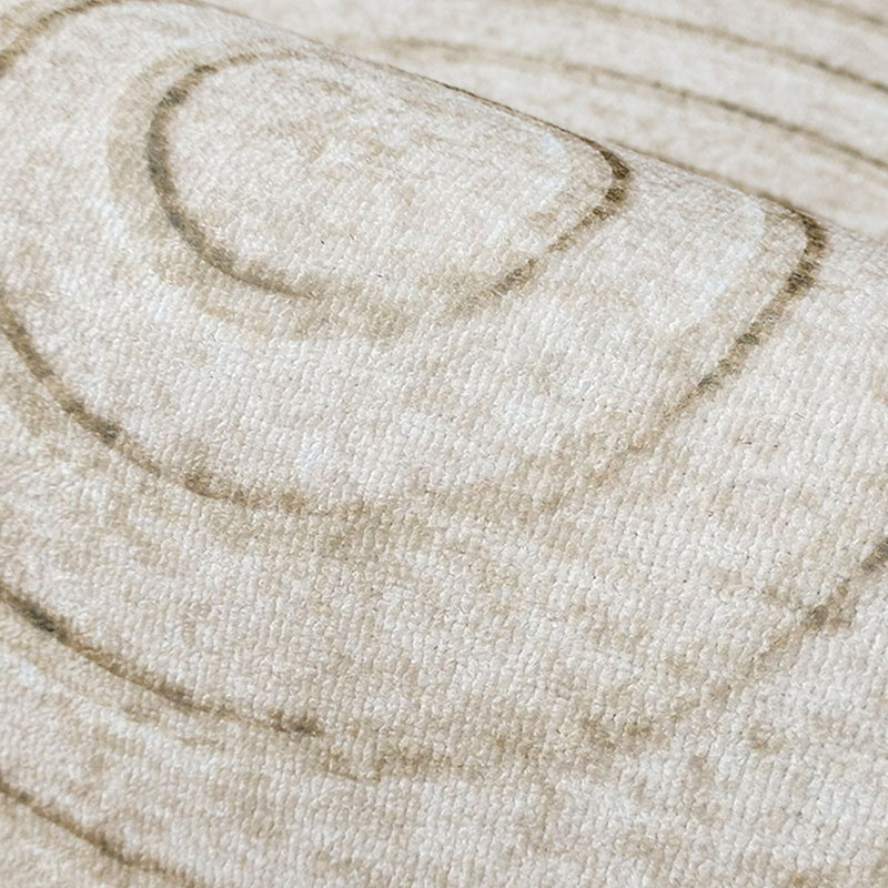 Polyster Rectangle Carpet Striped Printed Living Room Area Rug Non-Slip Backing Carpet