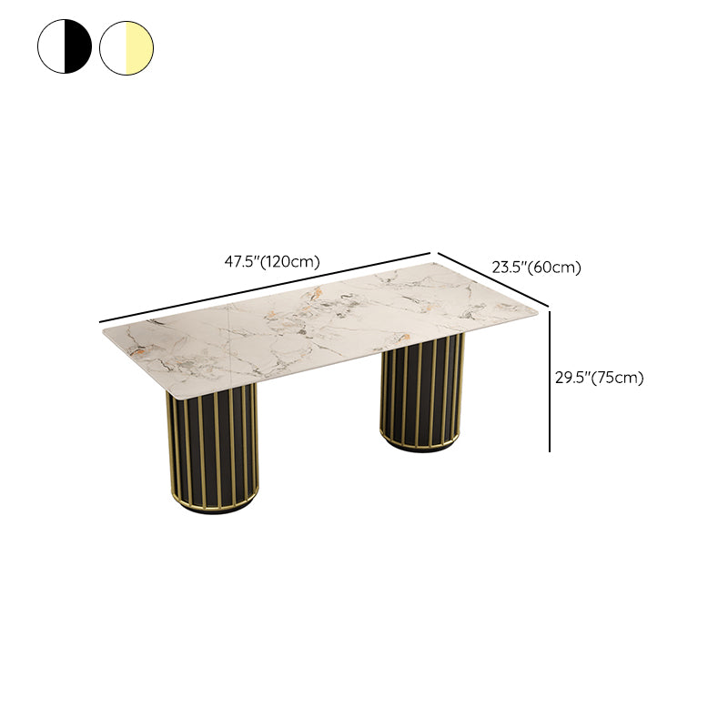 Glam Stone Furniture 1/5 Pcs Standard Height Dining Room Furniture Set for Home