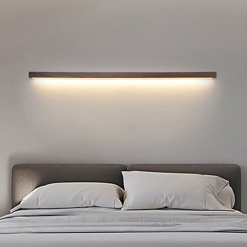Modern Wall Light Fixture Simple Wooden LED Wall Light Sconce for Bedroom