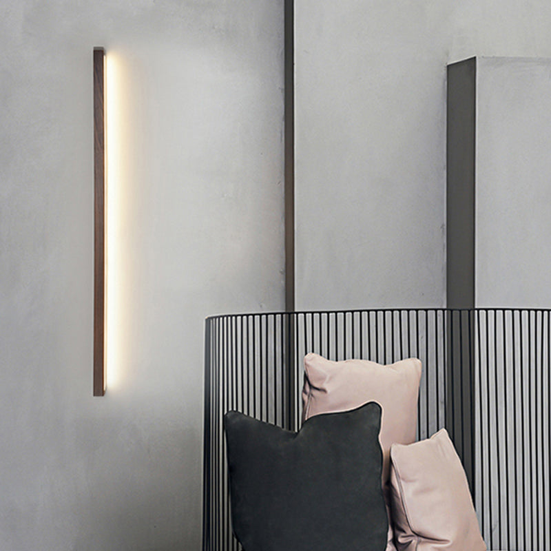 Modern Wall Light Fixture Simple Wooden LED Wall Light Sconce for Bedroom