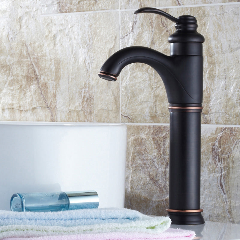 Traditional Wide Spread Bathroom Faucet Lever Handles Lavatory Faucet