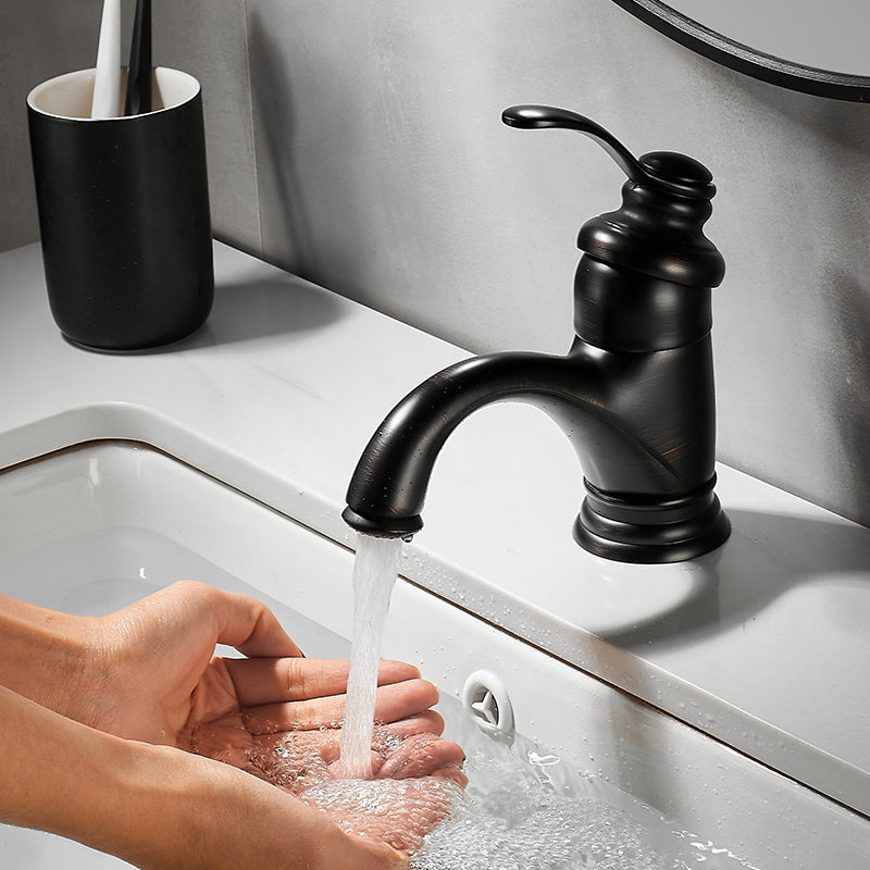 Traditional Wide Spread Bathroom Faucet Lever Handles Lavatory Faucet