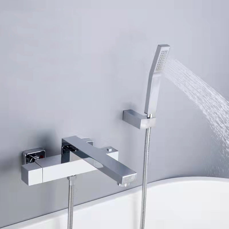 Modern Tub Spout Trim Brass Wall Mounted with Hand Shower Tub Faucet