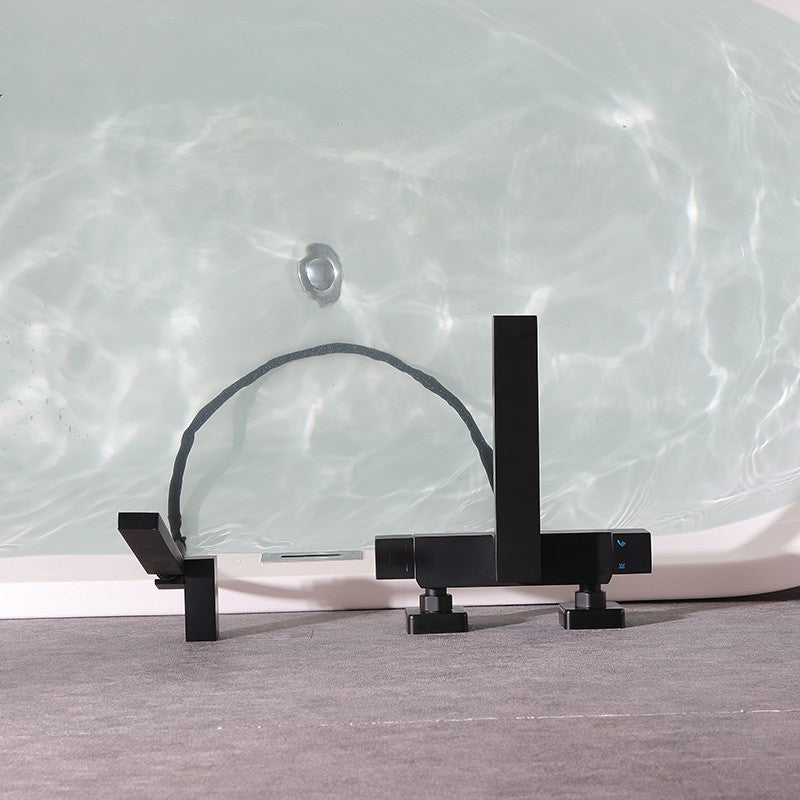 Modern Tub Spout Trim Brass Wall Mounted with Hand Shower Tub Faucet