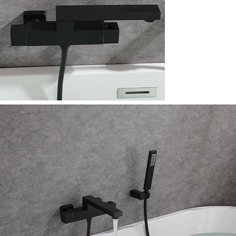 Modern Tub Spout Trim Brass Wall Mounted with Hand Shower Tub Faucet