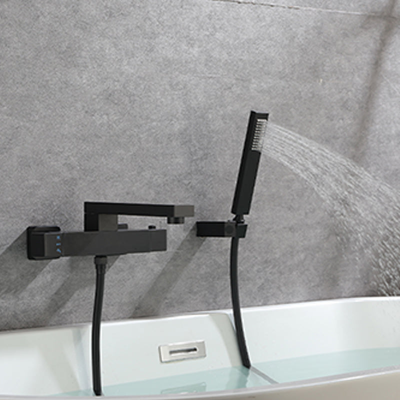 Modern Tub Spout Trim Brass Wall Mounted with Hand Shower Tub Faucet