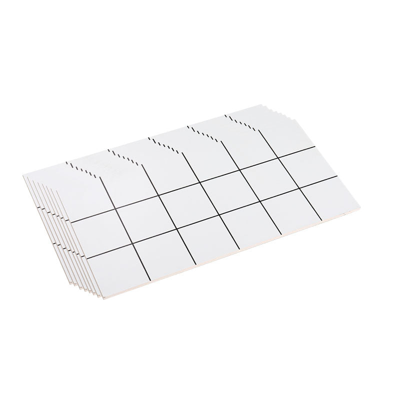 12" x 24"White Subway Tile Mixed Material Rectangular Kitchen and Bathroom Wall Tile