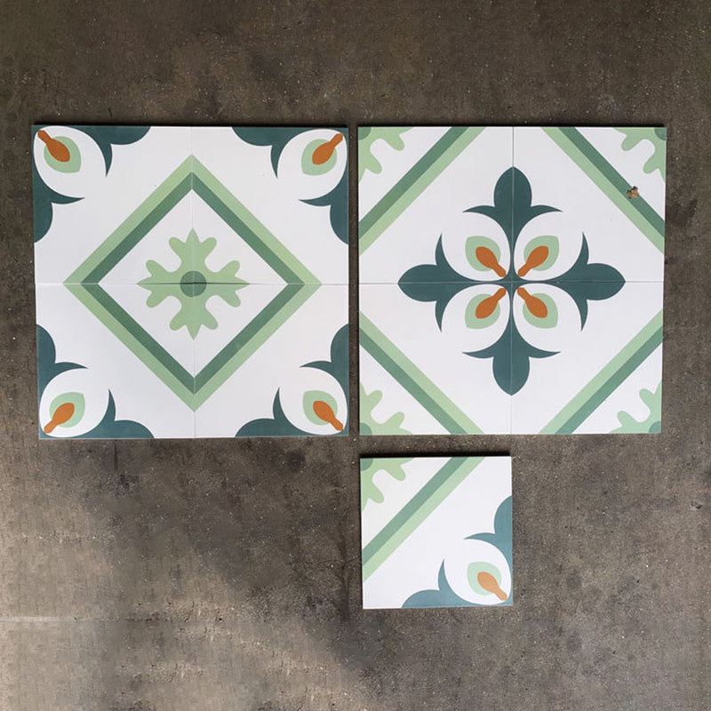 Square Ceramic Matte Straight Edge Singular Tile Spanish Bathroom Floor