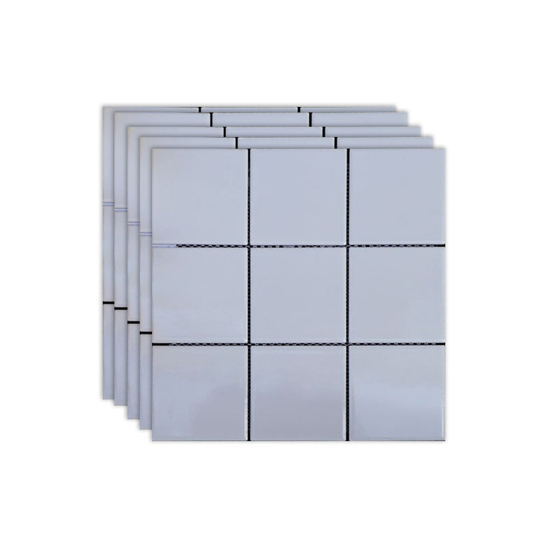 Black and White Wall Tile Mixed Material Mosaic Sheet Wall & Floor Tile
