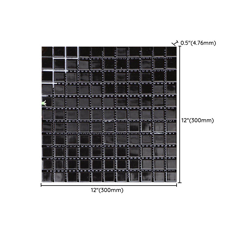 Black and White Wall Tile Mixed Material Mosaic Sheet Wall & Floor Tile