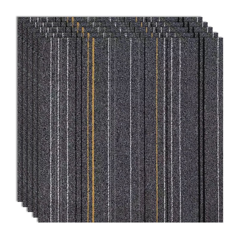 Carpet Tile Non-Skid Fade Resistant Geometry Loose Lay Dining Room Carpet Tiles