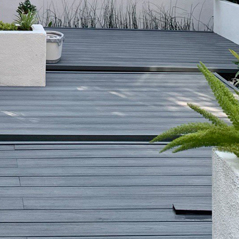 WPC Outdoor Flooring Rectangle Modern Style Waterproof Nail Flooring