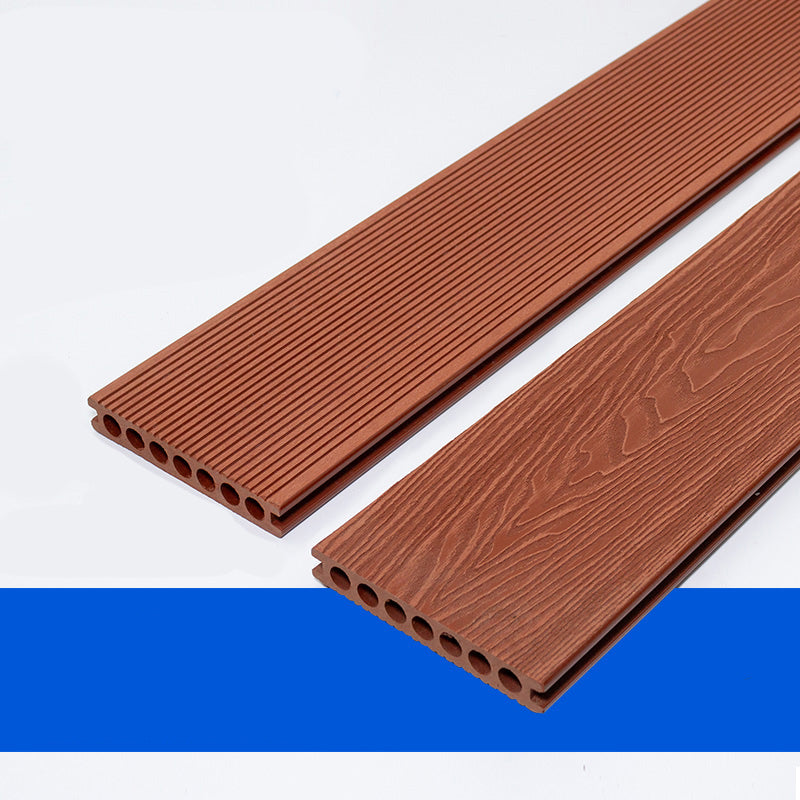 WPC Outdoor Flooring Rectangle Modern Style Waterproof Nail Flooring