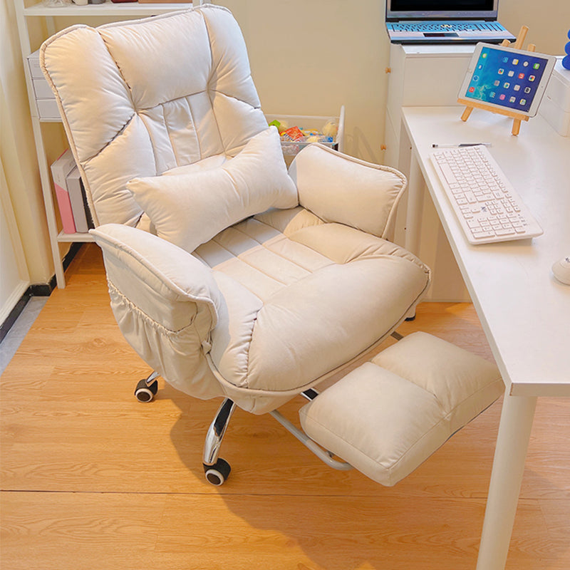 Modern Office Chair No Distressing Adjustable Seat Height Swivel Chair with Wheels