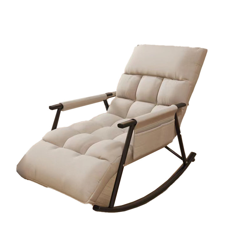 Modern Rocking Chair Upholstered Button-Tufted Reclining Recliner Chair