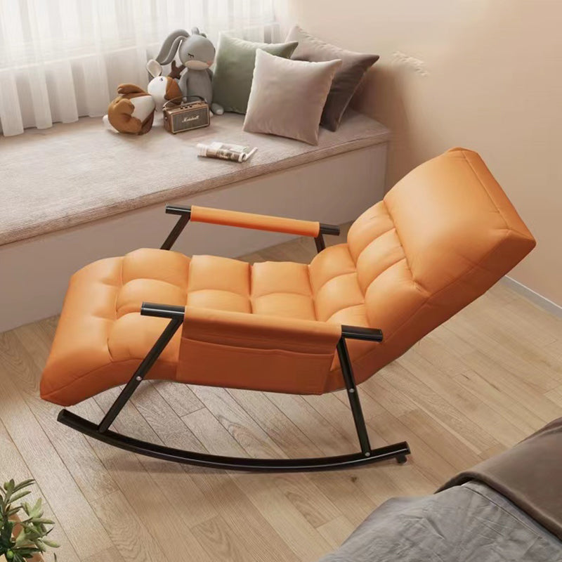 Modern Rocking Chair Upholstered Button-Tufted Reclining Recliner Chair