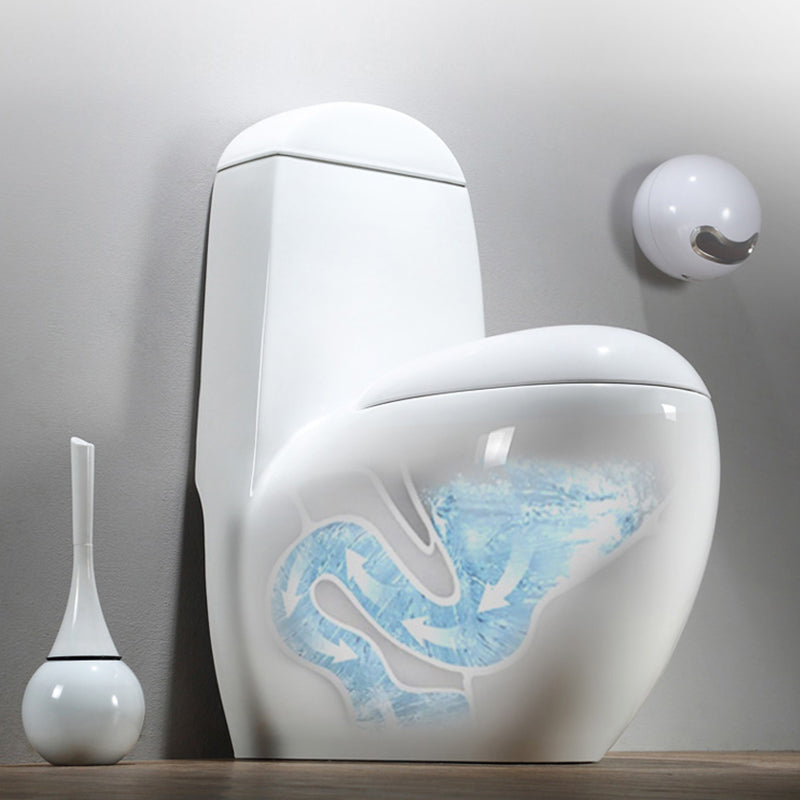 Modern Floor Mount Flush Toilet Ceramic Siphon Jet Urine Toilet for Bathroom