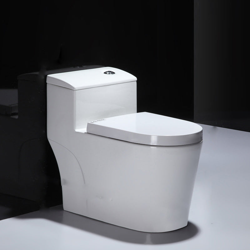 Contemporary Floor Mounted Toilet Seat Included Toilet Bowl for Bathroom
