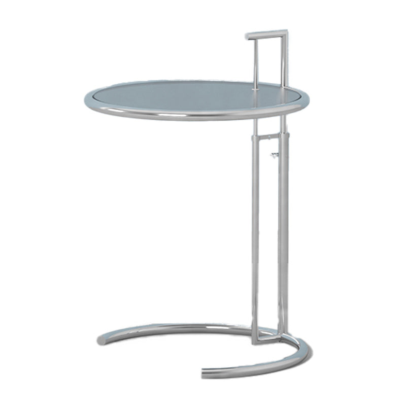20" Wide Contemporary Corner Table Metal Round Accent Side Table