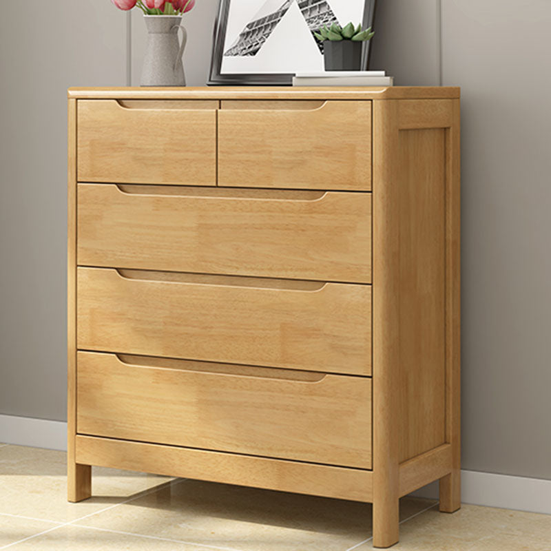 Contemporary Horizontal Double Dresser Wood Storage Dresser for Bedroom