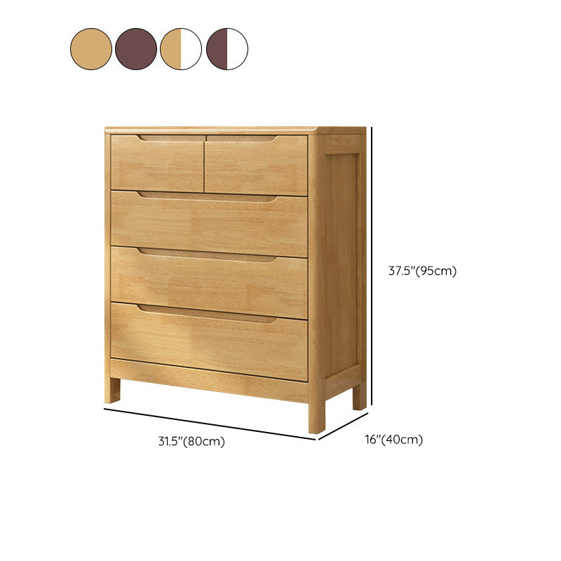 Contemporary Horizontal Double Dresser Wood Storage Dresser for Bedroom