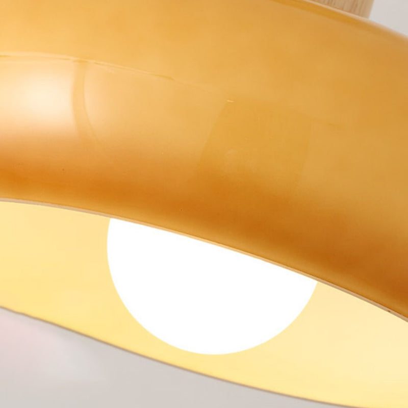 Nordic Ceiling Light Wooden Flush Mount Ceiling Light Fixture for Bedroom