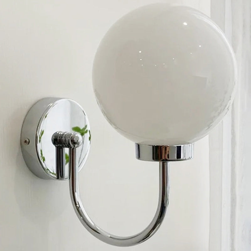 Modern Wall Light Fixture Household Wall Light Sconce with Glass Shade for Bedroom