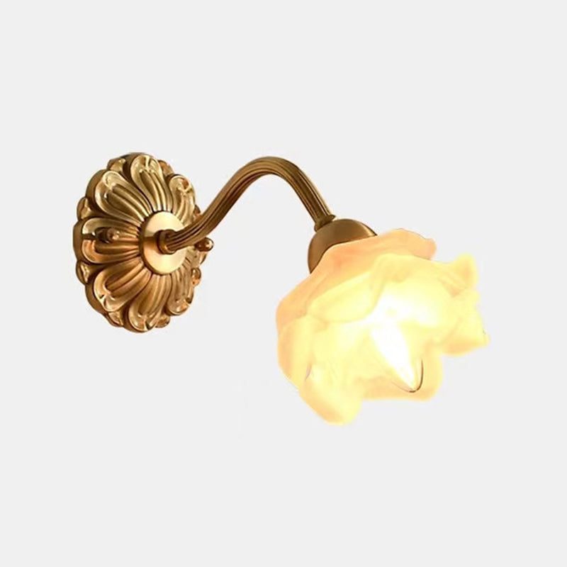 Creative Wall Light Fixture Contemporary Wall Light Sconce with Glass Shade for Bedroom