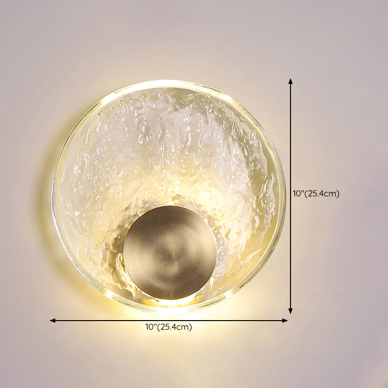 Modern Crystal Shade Wall Lighting Fixtures 1-Light Wall Lamp for Bedroom