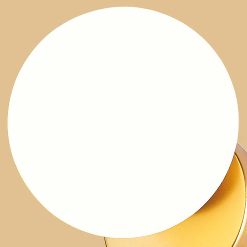 Minimalist Wall Light Fixture Modern Wall Light Sconce with Glass Shade for Bedroom