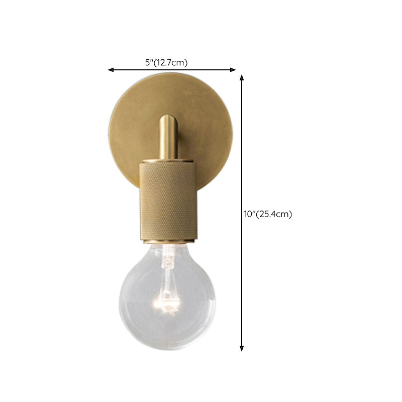 Minimalist Wall Light Fixture Modern Wall Light Sconce with Glass Shade for Bedroom