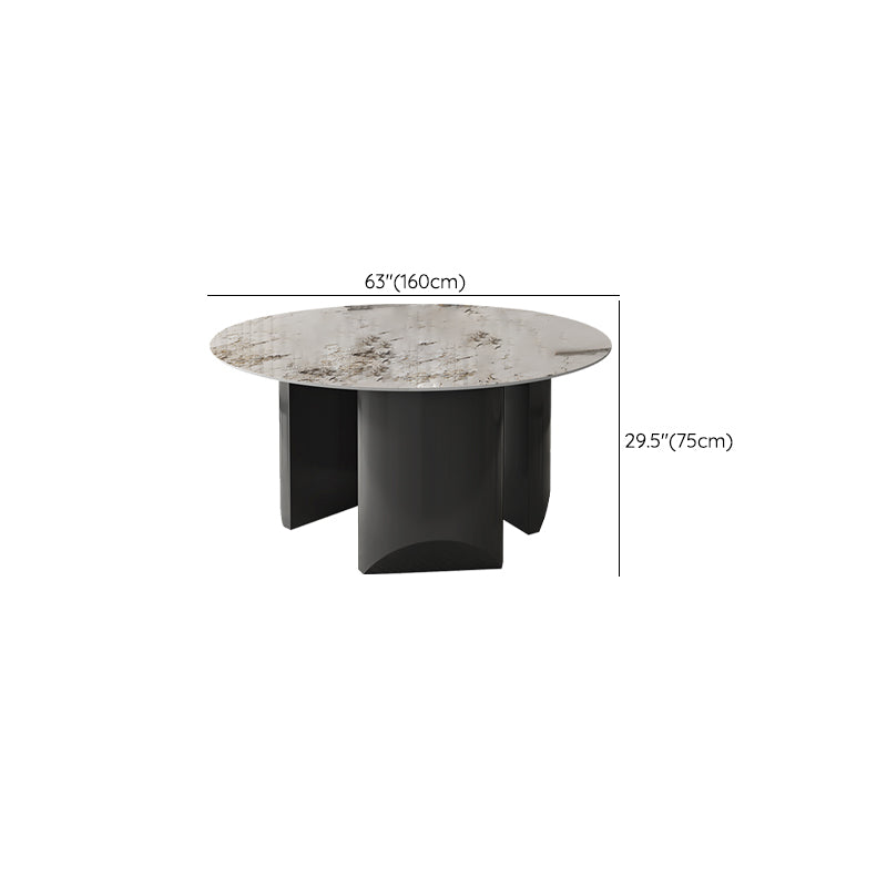 Grey Base Dining Site Table Contemporary Round Dining Room Table