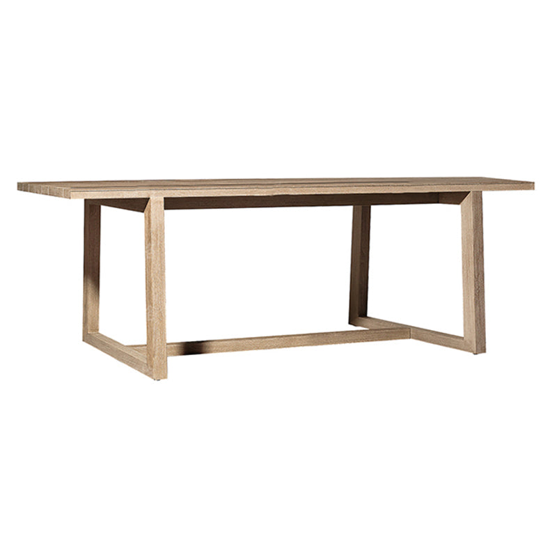 Brown Patio Dining Table Set 1/5/7 Pcs Wood Frame Patio Dining Table and Chair