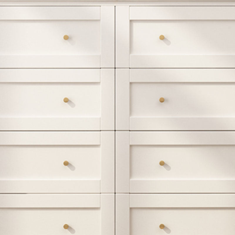 Modern Horizontal Double Dresser Birch Wood Storage Dresser for Bedroom