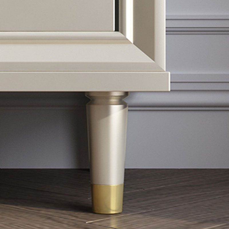 Contemporary Horizontal Double Dresser Cherry Wood Storage Dresser for Bedroom