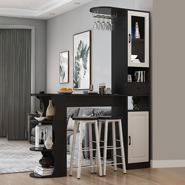 Modern Style Wood Bar Dining Table Rectangle Bar Table for Kitchen