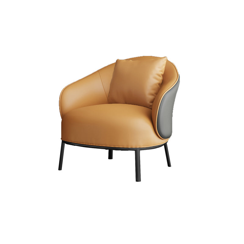 Solid Wood Lounge Chair Water Resistant Side Chair with Metal Legs