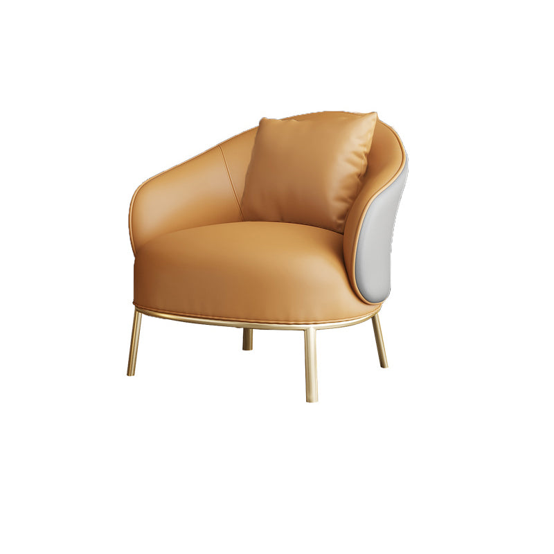 Solid Wood Lounge Chair Water Resistant Side Chair with Metal Legs