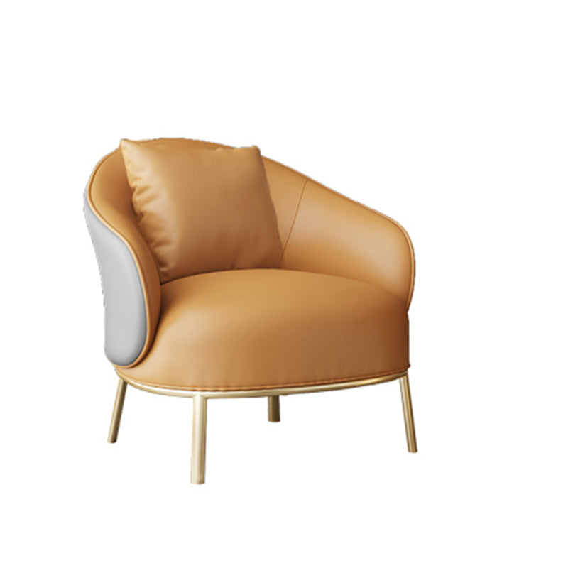 Solid Wood Lounge Chair Water Resistant Side Chair with Metal Legs