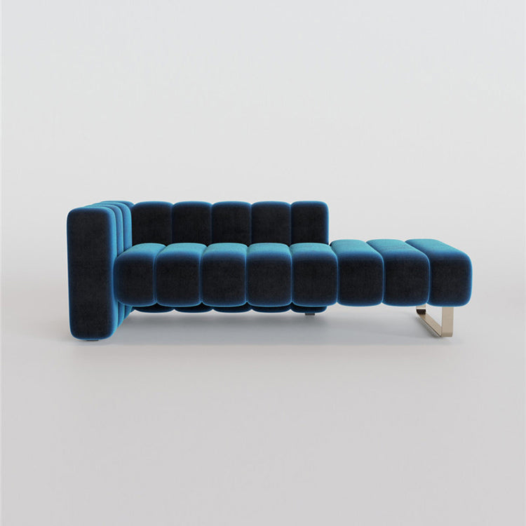Scandinavian Solid Color Chaise Lounge Couch One Armed Chaise Lounge