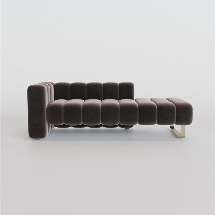 Scandinavian Solid Color Chaise Lounge Couch One Armed Chaise Lounge