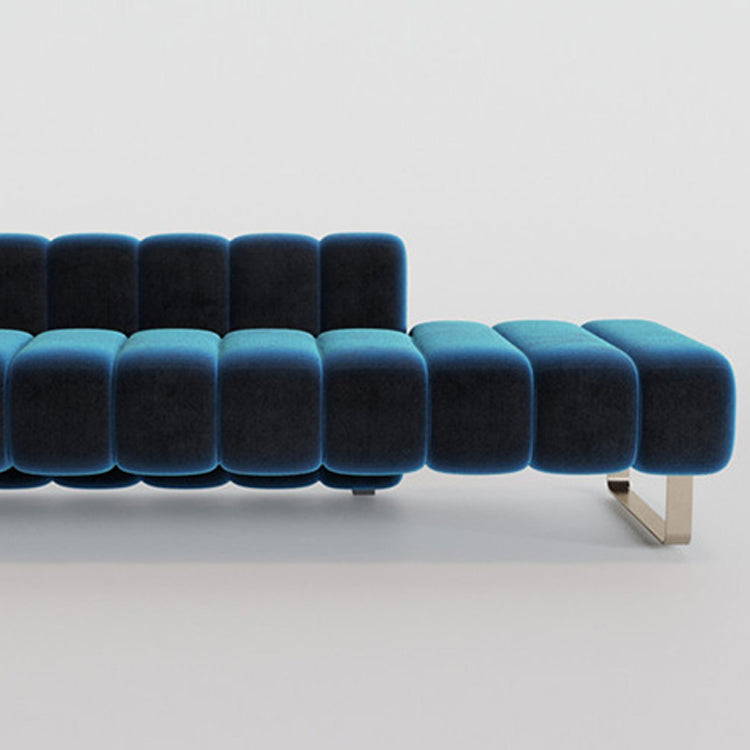 Scandinavian Solid Color Chaise Lounge Couch One Armed Chaise Lounge