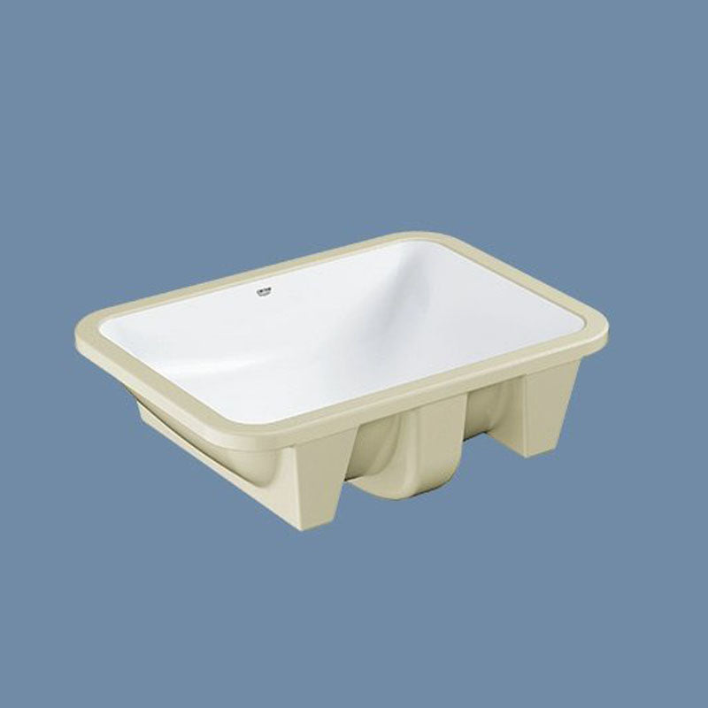 Classic Bathroom Sink Overflow Pop-Up Drain Trough Sink (Not Including Faucet)
