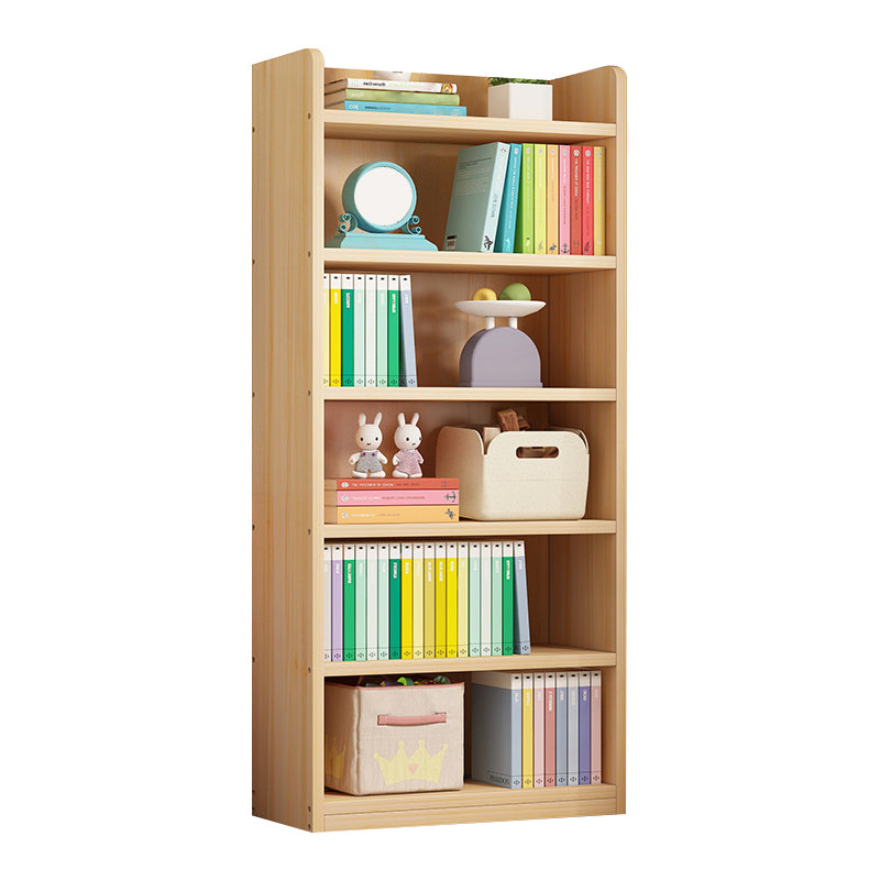 Scandinavian Standard Kids Bookcase Wood Book Stand Closed Back Double-Sided