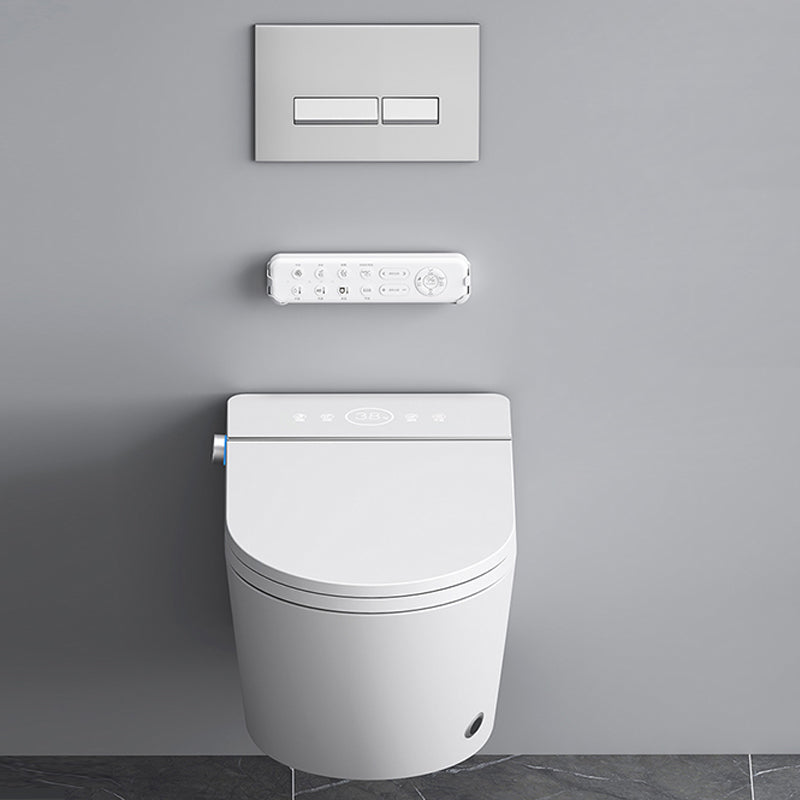Heated Seat Wall Hung Toilet Set Elongated Wall Mounted Bidet