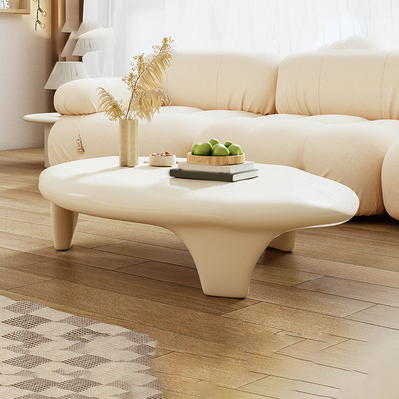 3 Legs Irregular Coffee Table Modern 11.8-In High 1 Single Cocktail Table